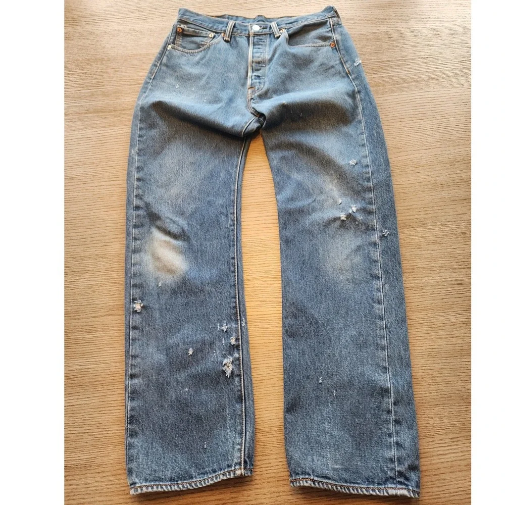 🔥VTG 501XX 90s Levis Jeans 33x34 Straight Leg. Streetwear skatecore Grunge Y2K